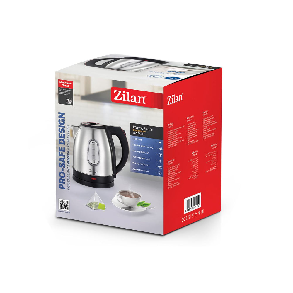 Zilan Electric Kettle 1.8L 1500W Cordless